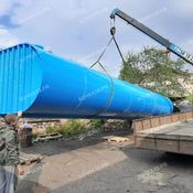 Ёмкость для перевозки 37 м3. Погрузка